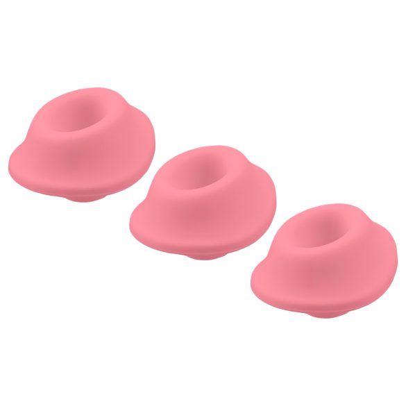 Womanizer Premium Eco - Replacement Suction Heads Set - Pink (3 pcs) - L
