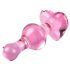 Icicles No. 75 - Heart-Shaped Glass Anal Plug (Pink)