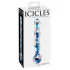 Icicles No. 08 - Wavy Double-Ended Glass Dildo (Clear-Blue)