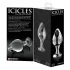 Icicles No. 25 - Clear Glass Tapered Anal Plug