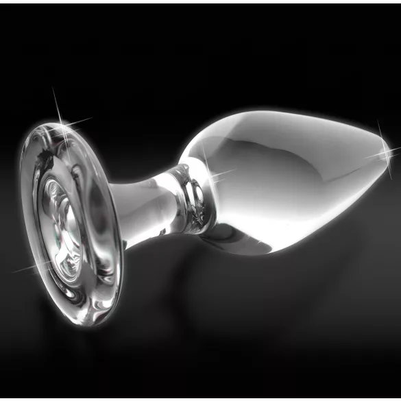 Icicles No. 26 - Tapered Glass Anal Plug (Transparent)
