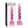 Icicles No. 43 - Beaded Heart Glass Dildo (Pink)