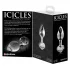 Icicles No. 44 - Tapered Glass Anal Plug (Clear)