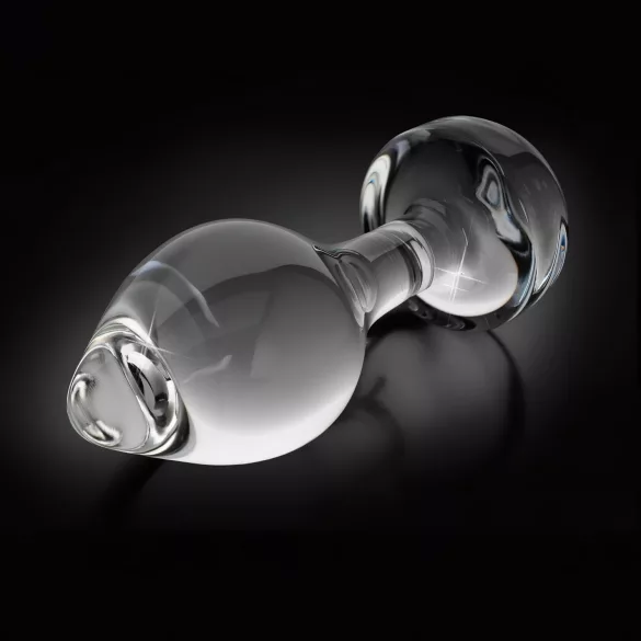 Icicles No. 44 - Tapered Glass Anal Plug (Clear)