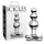 Icicles No. 47 - Triple Pearl Glass Anal Plug (Clear)