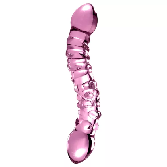 Icicles No. 55 - Double-Ended G-Spot Glass Dildo (Pink)