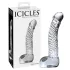 Icicles No. 61 - Elegant Glass Dildo with Textured Bulbs (Clear)