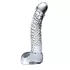Icicles No. 61 - Elegant Glass Dildo with Textured Bulbs (Clear)