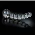 Icicles No. 66 - Curved, Bulbous Glass Dildo (Clear)