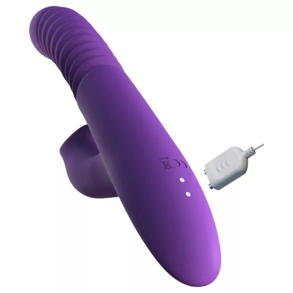 Fantasy For Her - 3‑in‑1 thrusting vibrator with warming function (purple)