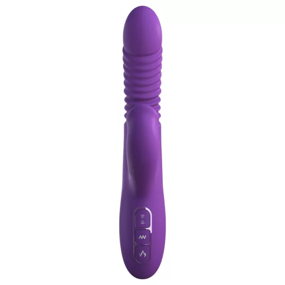 Fantasy For Her - 3‑in‑1 thrusting vibrator with warming function (purple)