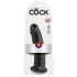 King Cock 9 - Suction Cup Dildo (Black)