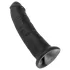 King Cock 9 - Suction Cup Dildo (Black)
