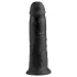 King Cock 10" Suction Cup Dildo (25cm) - Black