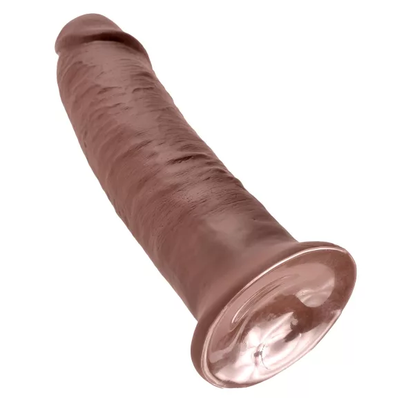 King Cock 10" - large suction cup dildo (25 cm, brown)