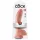 King Cock 9" - large suction cup dildo with balls (23 cm, natural skin tone)