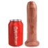 King Cock 7" - Lifelike Dildo (18cm) - Dark Natural