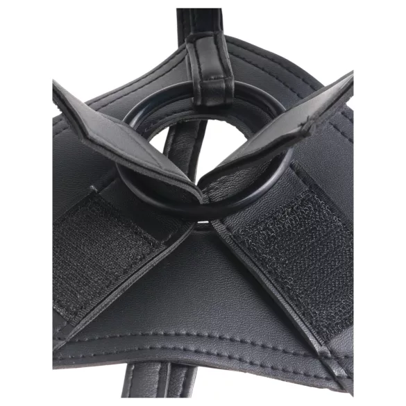 King Cock 7" Strap-On Dildo with Harness (Black)