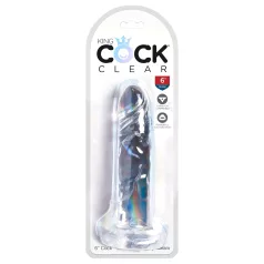 King Cock Clear 6 - Suction Cup Dildo (6 inches)