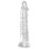 King Cock Clear 8" - Large 20cm Suction Cup Dildo