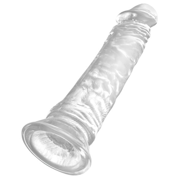 King Cock Clear 8" - Large 20cm Suction Cup Dildo