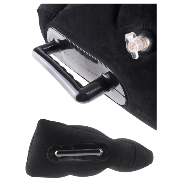 Fetish Fantasy - Inflatable Sex Cushion with Handles (Black)