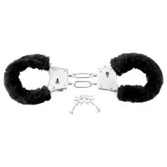 Fetish Fantasy - plush handcuffs (black)