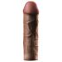X-TENSION Mega 2 - Realistic Penis Sleeve (8") - Dark Natural