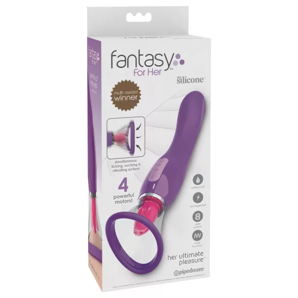 Pipedream - Fantasy - rechargeable 3‑in‑1 licking vibrator (purple)