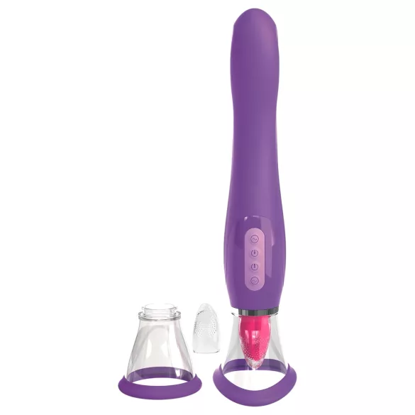 Pipedream - Fantasy - rechargeable 3‑in‑1 licking vibrator (purple)