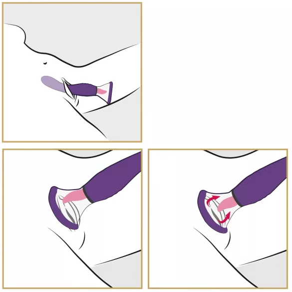 Pipedream - Fantasy - rechargeable 3‑in‑1 licking vibrator (purple)