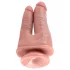 King Cock Double Delight - Realistic Dual Dildo (Natural)