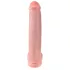 King Cock 15 - suction cup dildo with balls (38 cm, flesh-coloured)