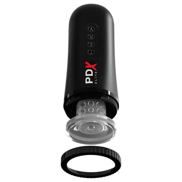 PDX Moto Blower - sucking, vibrating masturbator (black)