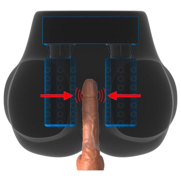 PDX Elite Milk Me Silly - Vibrating Torso Masturbator (Natural)