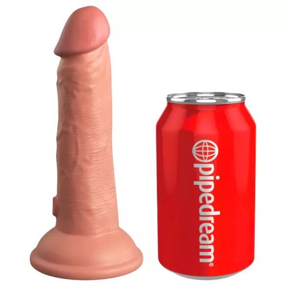 King Cock Elite 6" - Realistic Suction Cup Dildo (6") - Natural