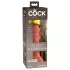 King Cock Elite 6 - Suction Cup Realistic Dildo (6") - Dark