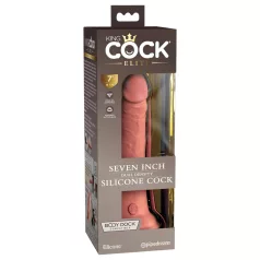   King Cock Elite 7" Suction Cup Realistic Dildo (18cm) - Natural