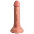 King Cock Elite 6 - Realistic Vibrator 6" (Dark Natural)