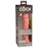 King Cock Elite 8 - Suction Cup Vibrator (20cm) - Natural