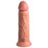 King Cock Elite 8 - Suction Cup Vibrator (20cm) - Natural
