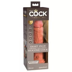   King Cock Elite 8 - Realistic 8" Vibrator (Dark Skin Tone)