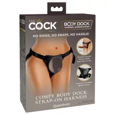 King Cock Elite Comfy Body Dock Strap-On (Brown)