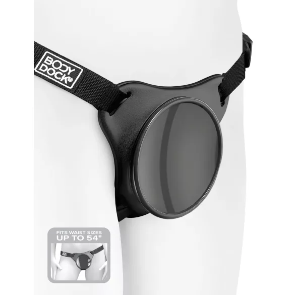 Body Dock OG - strap-on base for suction cup (black)