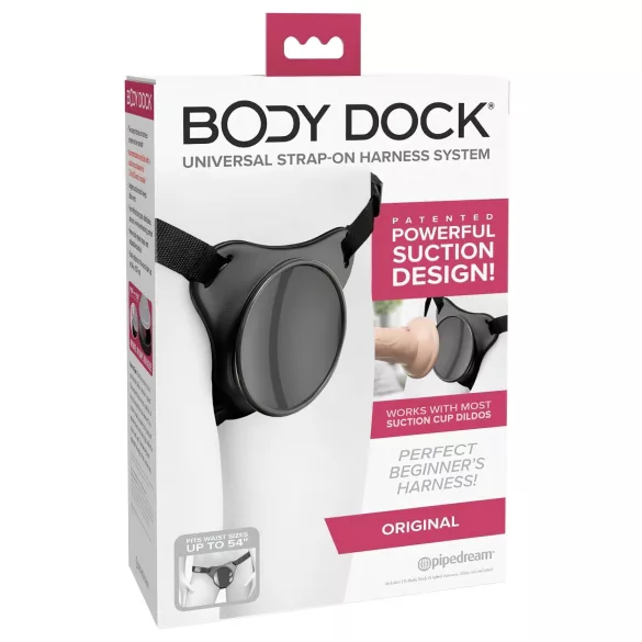 Body Dock OG - strap-on base for suction cup (black)