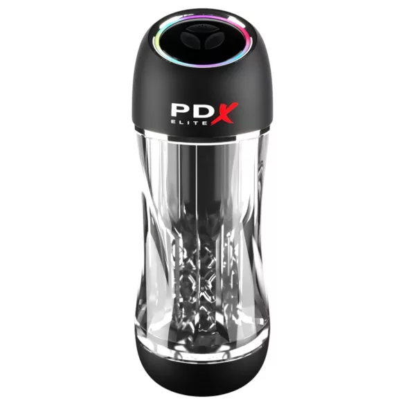 PDX ViewTube Pro - suction and vibrating masturbator (black)