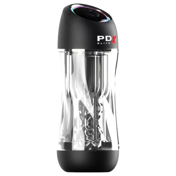 PDX ViewTube Pro - suction and vibrating masturbator (black)