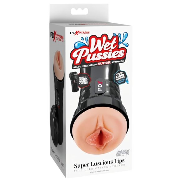 Wet Pussies Super Luscious Lips - Lifelike Pocket Pleasure (Natural)