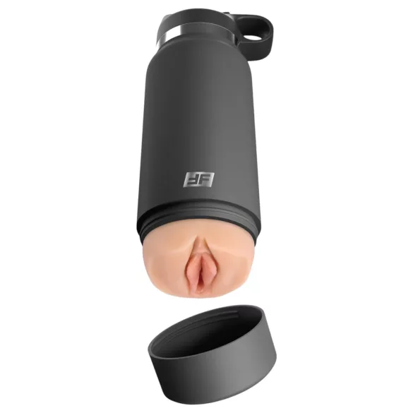 PDX - Fuck Flask Secret Delight - artificial vagina in a flask (black-natural)