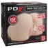 PDX Elite - suction & vibrating 2‑in‑1 masturbator (natural)